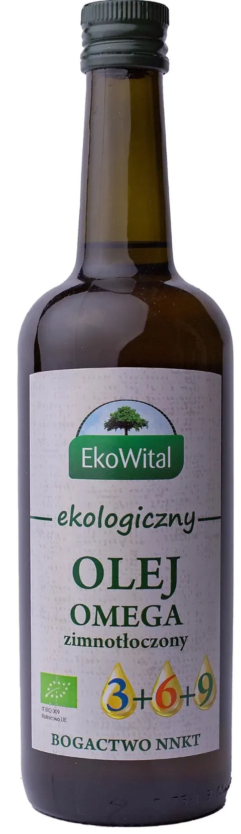 Olej Omega 3-6-9 Zimnotłoczony BIO 750ml - EkoWital