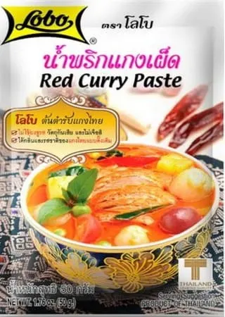 Pasta Czerwone Curry Red Curry 50g - Lobo