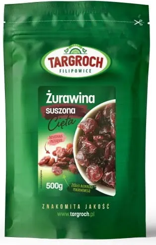 Żurawina Suszona Cięta 500g - Targroch