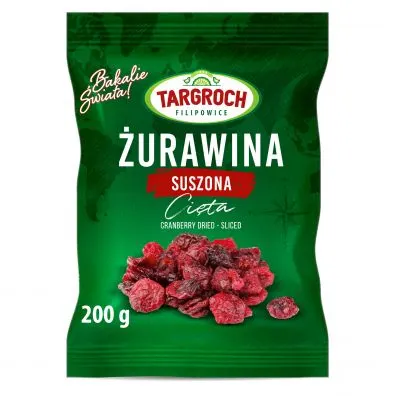 Żurawina Suszona Cięta 200g - Targroch