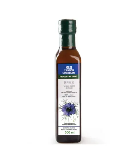 Olej z Czarnuszki Siewnej 500ml - Efas Maroko