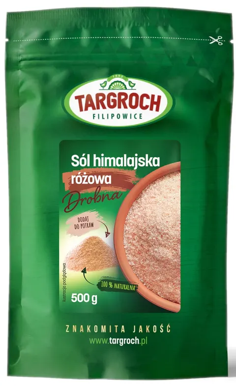 Sól Himalajska Różowa Drobna 500g - Targroch