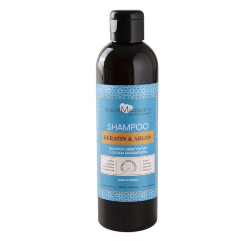 Szampon Arganowy z Keratyną do Włosów Suchych i Zniszczonych 250ml - Beaute Marrakech