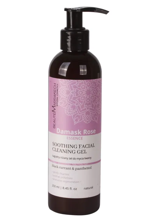 Żel Do Mycia Twarzy Różany Łagodny Naturalny 250 ml - Beaute Marrakech