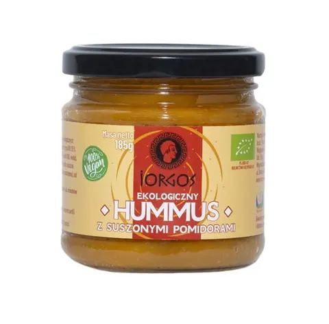 Hummus z Suszonymi Pomidorami BIO 185g - Iorgos