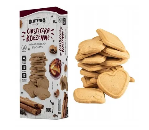 Ciasteczka Korzenne bezglutenowe 100g - Glutenex