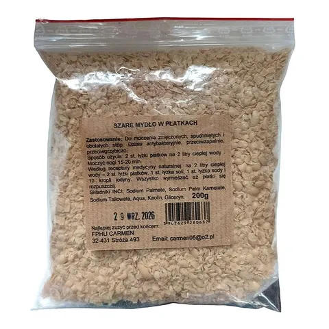 Szare Mydło w Płatkach 200g - Carmen