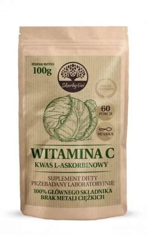 Witamina C z Kapusty Kwas L-askorbinowy 100g - Skarby Gai
