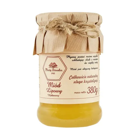 Miód Lipowy Nektarowy 380g - Miody Dworskie