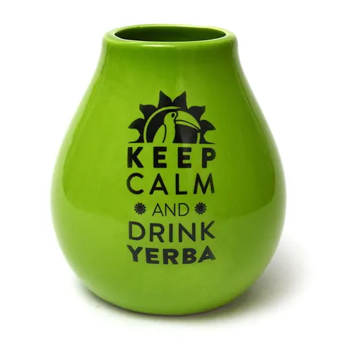 Matero Ceramiczne Luka Green 350ml - Oranżada
