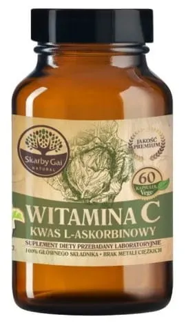 Witamina C z Kapusty Kwas L-askorbinowy 60 kapsułek - Skarby Gai
