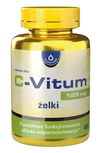 C-Vitum Witamina C 125 mg Żelki 60 sztuk - Oleofarm