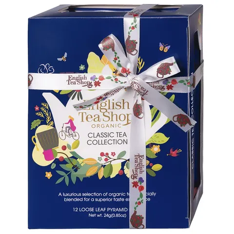 Zestaw herbat Classic Tea Collection Blue - 12 piramidek BIO ENGLISH TEA SHOP