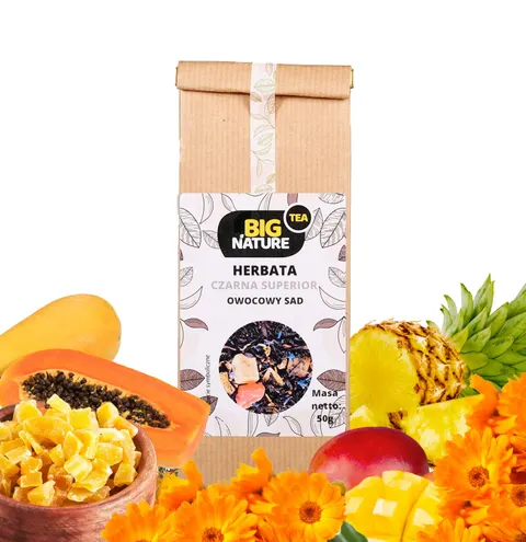 Herbata Czarna Superior Owocowy Sad 50 g - Big Nature