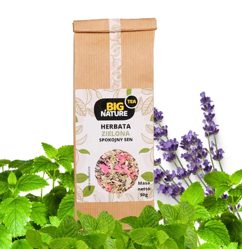 Herbata Zielona Spokojny Sen 50 g - Big Nature