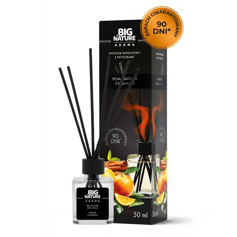 Dyfuzor Zapachowy Pomarańcza Cynamon 50 ml - Big Nature