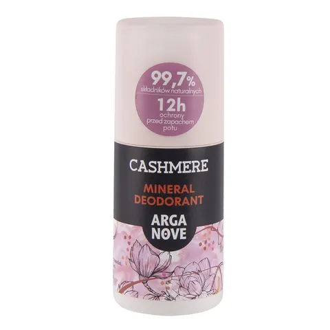 Dezodorant Mineralny Ałunowy Cashmere Roll-On 50 ml - ArgaNove