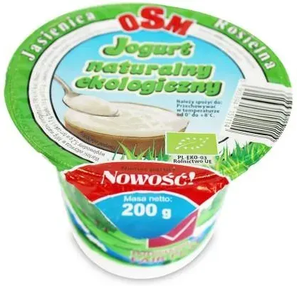 Jogurt Naturalny BIO 200 g - OSM Jasienica Rosielna