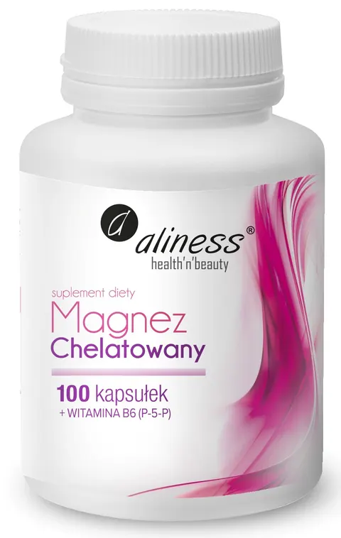 MAGNEZ CHELATOWANY+ B6 100 KAPS. ALINESS