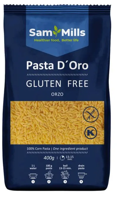 Makaron Orzo bezglutenowy 400 g - Sam Mills