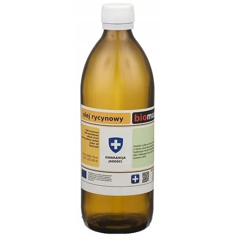 Olej Rycynowy Virgin Nierafinowany 500 ml - Biomus