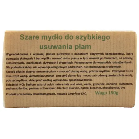 Szare Mydło do Szybkiego Usuwania Plam 150 g - Carmen