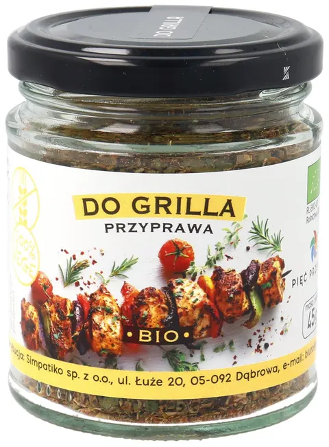 Przyprawa do Grilla bezglutenowa BIO 45 g - Pięć Przemian