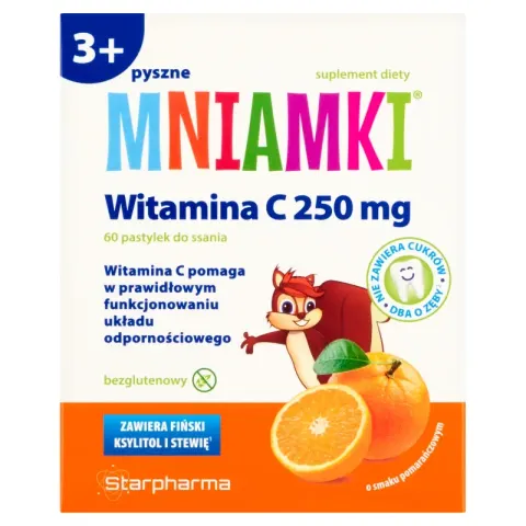 Mniamki Witamina C 250 mg 60 pastylek - Starpharma