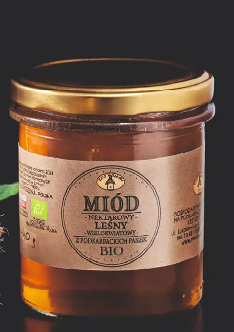 Miód Leśny Wielokwiatowy BIO 440g - Bałon