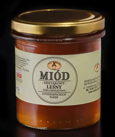 Miód Nektarowy Leśny Wielokwiatowy 440g - Bałon