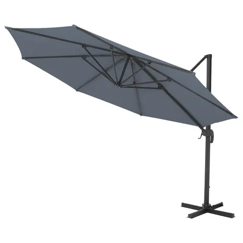 SOLIDNY PARASOL DO OGRODU - 3M GRAFIT