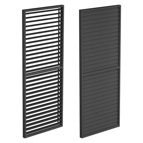 PANEL ŻALUZJOWY BOCZNY RUCHOMY 90X218 CM DO PERGOLI 3M ANTRACYT