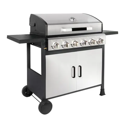 GRILL GAZOWY Z 6 PALNIKAMI BRENNER BR-G6N