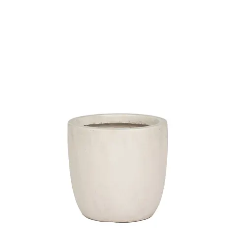 DONICA OGRODOWA PRETO BIAŁA 27 CM CERAMICZNA