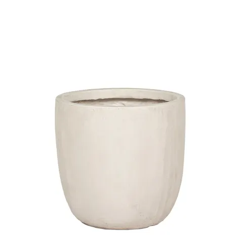 DONICA OGRODOWA PRETO BIAŁA 34 CM CERAMICZNA