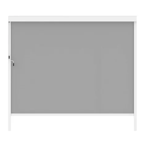 MARKIZA TARASOWA MANUALNA 270X218 CM ŚCIANKA BOCZNA DO PERGOLI 3M BIAŁA