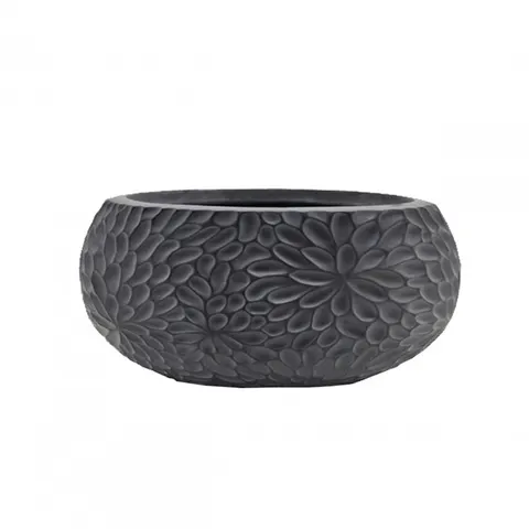DONICA LUNARO 30x30x14 CM CIEMNA NISKA OGRODOWA