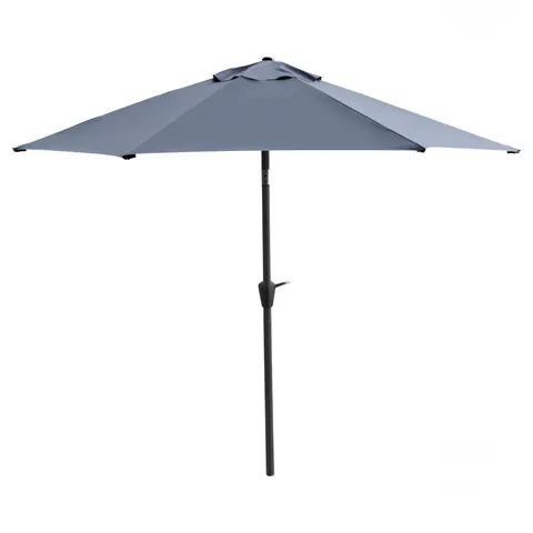 PARASOL OGRODOWY HAVANA 2 GRAFITOWY 3M Z KORBKĄ I REGULACJĄ KĄTA