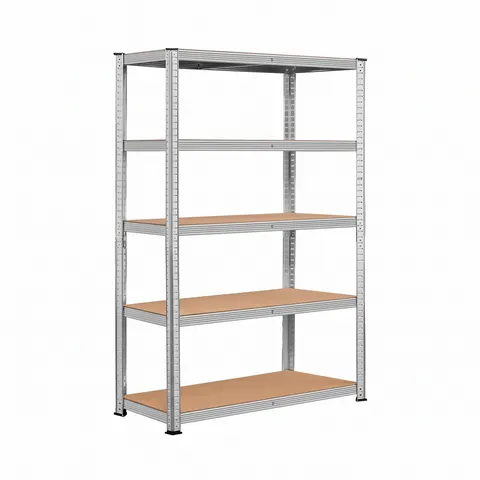 REGAŁ MAGAZYNOWY GALWANIZOWANY G 183X100X60 CM 5 PÓŁEK MDF 300 KG/PÓŁKĘ