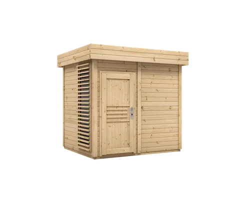 SAUNA OGRODOWA PRYMULKA Z WITRYNĄ 250X200 PROFIL 40 MM