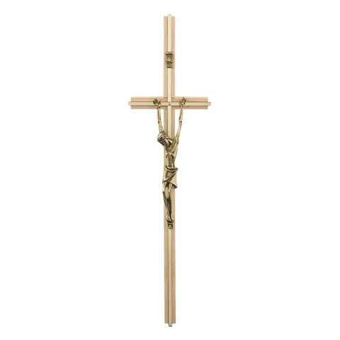 Krzyż wiszący złoty 32 cm