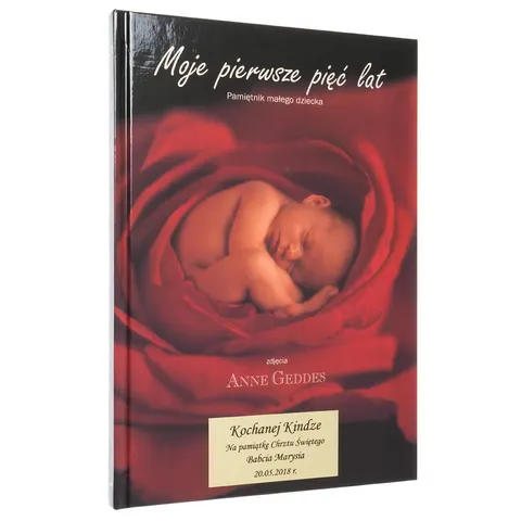 Pamiątka Chrztu Świętego "Moje pierwsze pięć lat" z grawerem
