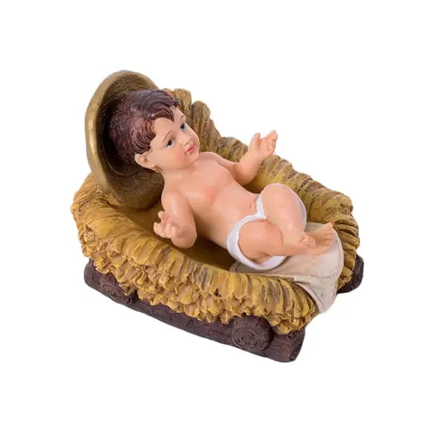 Dzieciątko Jezus w żłóbku 12 cm- figurka do szopki