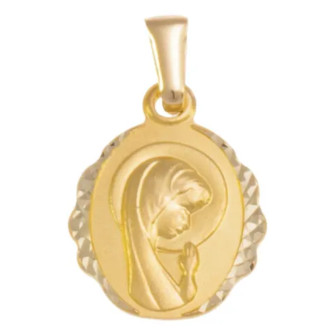 Medalik złoty diamentowany, Matka Boża pr.585