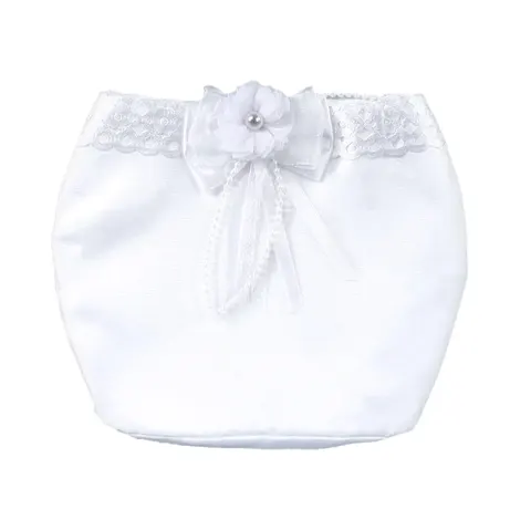Torebka komunijna dla dziewczynki z elegancką kokardą