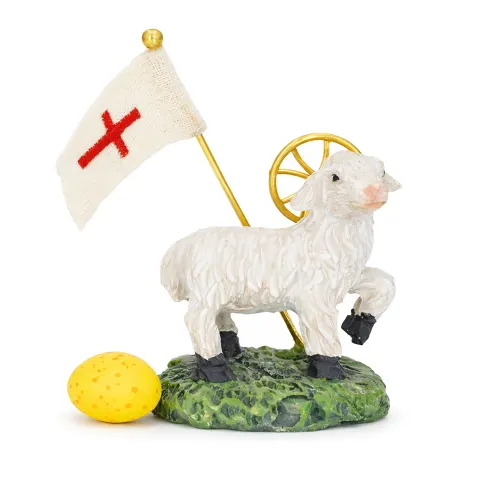Baranek wielkanocny do koszyczka MINI FIGURKA 5 cm