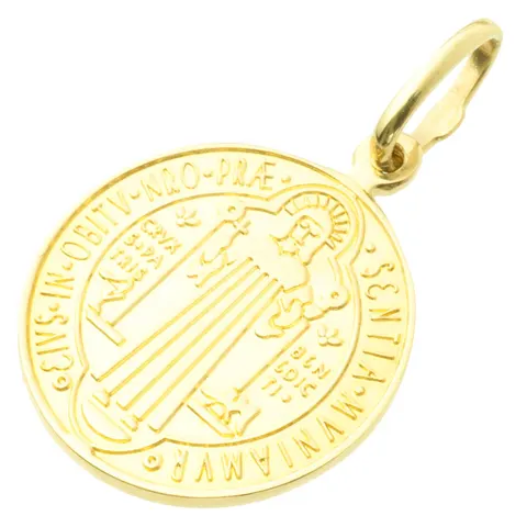 Medalik złoty Św. Benedykt 1,74g. pr.585