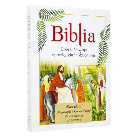 Biblia. Dobra Nowina opowiedziana dzieciom z grawerem