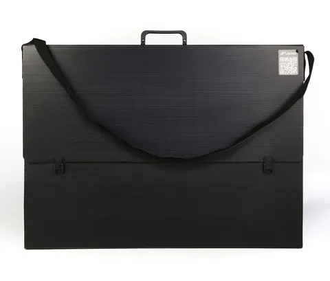 Teczka rysunkowa B2 50x70, czarna Leniar