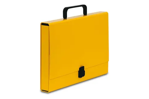Teczka z rączką A4 Classic żółta VAU-PE 304/28